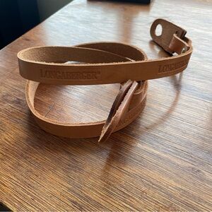 Longaberger Brown Leather Replacement Strap 41” Long NWOT